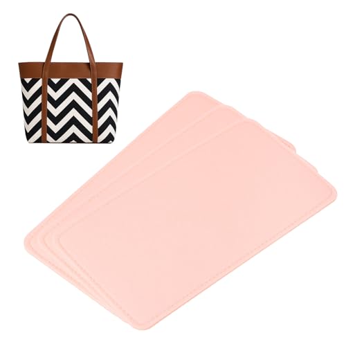 MECCANIXITY 3pcs Felt Base Shaper, 10.6 x 5.5 Inch Purse Base Shaper Tote Bottom Insert Purse Pads for the Bottom of Handbags Tote Bags Backpack Handbags Organizers, Pink - color: Pink, size: 10.6 x 5.5 Inch