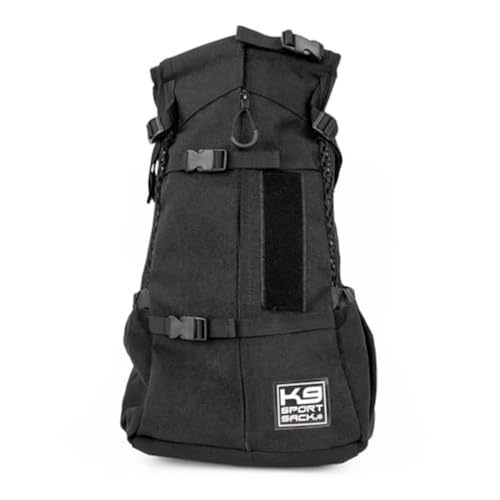 K9 Sport Sack Air 2 - Large, Jet Black - Ideal for Dogs with 20-22” Back Length - Durable, Breathable Backpack-Style Carrier - Perfect for Walks, Short Hikes & Public Transportation - color: Air 2 - Jet Black, size: 10.0"L x 8.0"W x 22.0"H