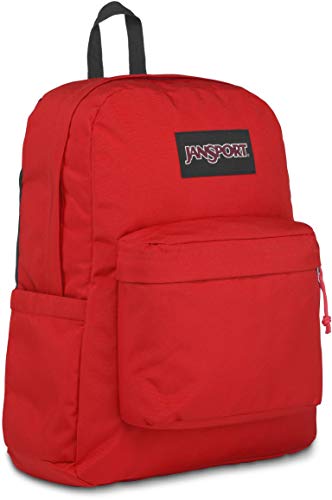JanSport SuperBreak Plus Backpack with Padded 15-inch Laptop Sleeve and Integrated Bottle Pocket - Spacious and Durable Daypack for Work and Travel - Red Tape - color: Red Tape