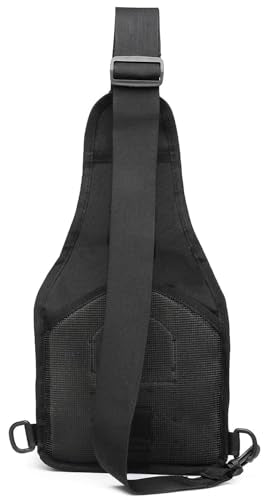 Tactical Sling Backpack Military Crossbody Bag Pack for Mens One Shoulder Holster Sling Bag 10L - color: Small Digital Black