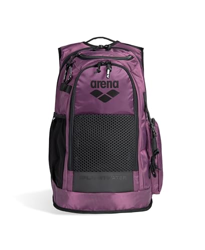 ARENA All Set Sports Swim Backpack Athletes Gym Rucksack Multisport Daypack Large Size Training Gear Equipment Bag 45 Liters - color: Plum