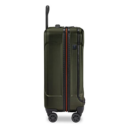 Briggs & Riley 21 Inch International Carry-On Luggage with Wheels - Small Rolling Hard Shell Heavy Duty Suitcase with Laptop Compartment - 360 Spinner Wheels - Torq Collection - Hunter Green - color: Hunter, size: 21"