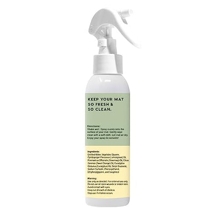 MOXE Yoga Mat Cleaner Spray, Rosemary & Lemon Essential Oil, Safe for All Mats & Exercise Equipment, Odor & Sweat Protection, Includes Microfiber Cleaning Towel, Green America Certified, 4 Oz (2 Pack) - size: 4 Fl Oz (Pack of 2)