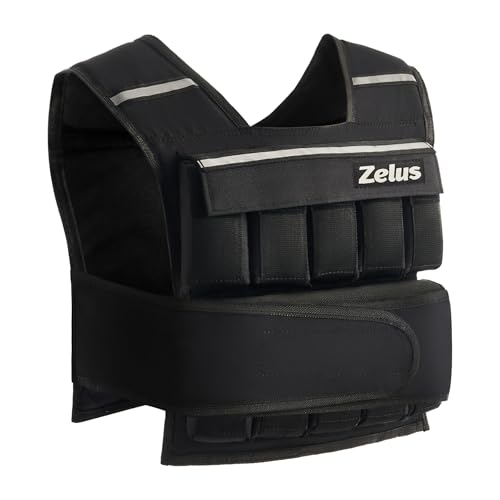 ZELUS Weighted Vest, 20lb/23lb/30lb/45lb/60lb Vest Adjustable Weights for Exercise, Weight Vest for Men, Workout Vest for Home Workouts Cardio Strength Training Weight Loss - color: 60lb-Iron Sandbags