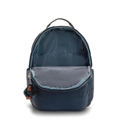 Kipling Women's Seoul Extra Large 17” Laptop Backpack, Durable, Roomy with Padded Shoulder Straps, Bag - color: True Blue Tonal 2, size: Large