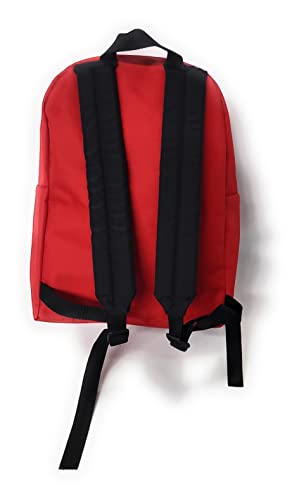 Backpack With Front Pockets To Carry Heavy Books,University Backpack With Padded Shoulder Straps Made in USA. (Red)