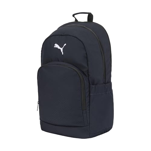 PUMA Women's Stellar Backpack with Luggage Strap, Padded Adjustable Straps & Water Bottle Pockets, New Navy, One Size - color: New Navy