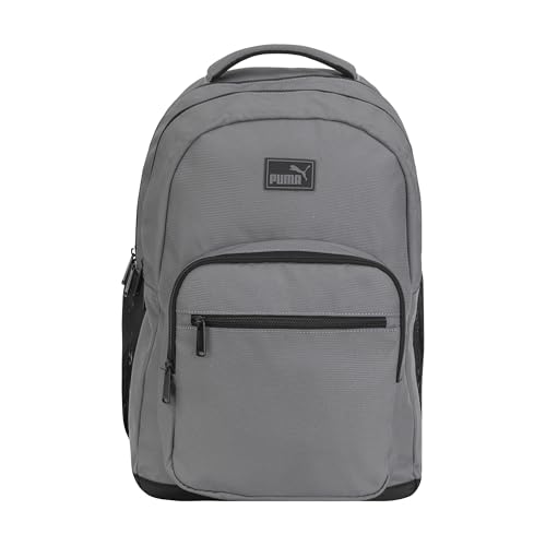PUMA Prose Backpack with Padded Adjustable Straps, Laptop Sleeve & Water Bottle Pockets, Cast Iron, One Size - color: Cast Iron