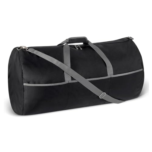 Amazon Essentials Extra Large Foldable Nylon Duffel Bag for Travel/Storage with Zippered Pockets, 32.4", 150L, 50-LBS Capacity, Black (Previously Amazon Basics) - color: Black, size: 32.4 inches