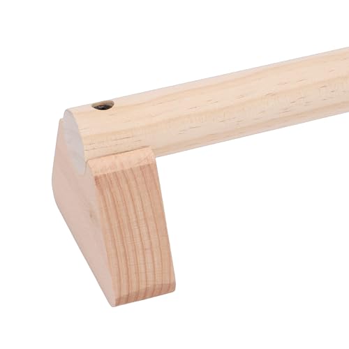2Pcs Beech Wood Push Up Bars, Versatile Design for Inverted Push Ups Parallel Bar Support Balance Beam, with Anti Slip Hand Rubbers, for Home Workout Training - size: 25cm