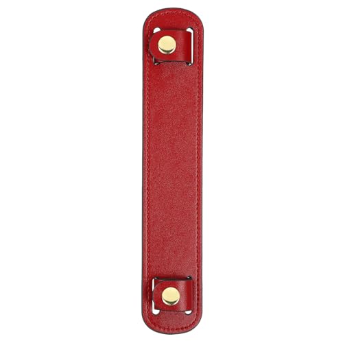 Generic 1 Pcs 8.98x1.65 Inch Leather Shoulder Strap Pad, Detachable Non-Slip Strap Covers for Tote Bags Backpacks Handbags, Red