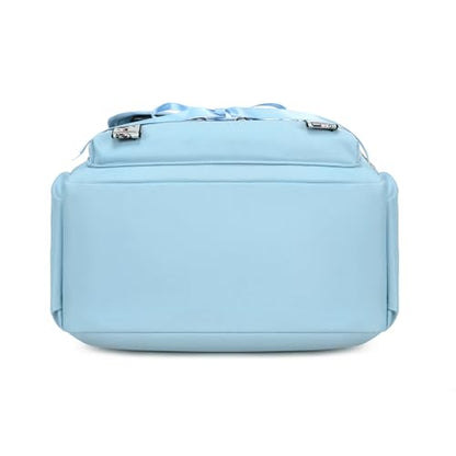 Spotted Tiger School Backpack for Girls Backpack with Lunch Box Backpacks for Teen Girl Backpacks School Bag Bookbag (Blue) - color: Blue