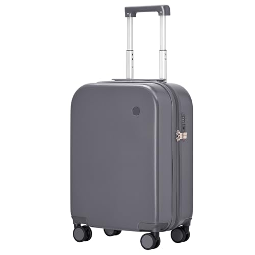 mixi Carry on Luggage, 20'' Suitcase Spinner Wheels Luggage Hardshell Lightweight Rolling Suitcases PC with Cover & TSA Lock for Business Travel, Rock Gray - color: Rock Gray, size: 20in Carry on