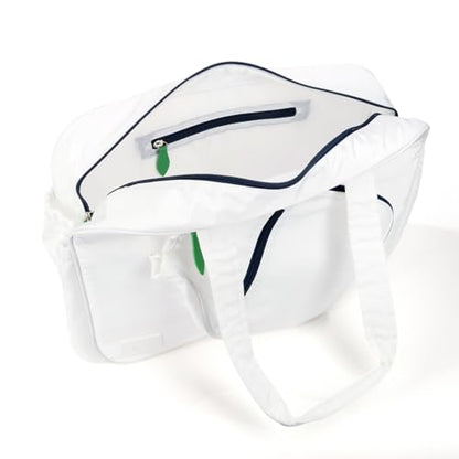 Ame & Lulu Pickleball Tote - color: White/Navy/Green
