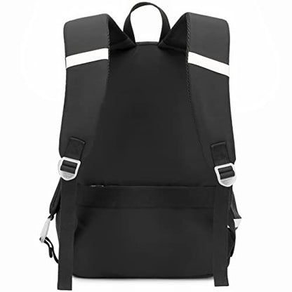 Spotted Tiger School Backpack for Girls Backpack with Lunch Box Anime Bookbag Set School Bag Kawaii Backpacks for Girls Teens (Black) - color: Black