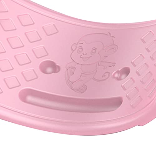 Alvinlite Kids Balance Board,Wobble Board Seesaw Rocker,Creative Play Curved Plywood Toy Kids Toddler Open Ended Learning Toy , Yoga Curvy Board for Classroom & Office Adult(pink)