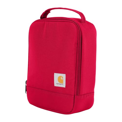 Carhartt Insulated Lunch Cooler For Men and Women, Fully Insulated Lunch Pale for Everyday Use, Industry Red - color: Industry Red