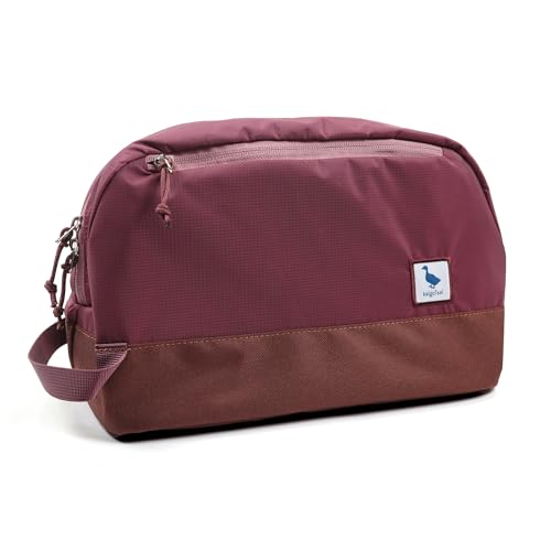Travel Toiletry Bag For Women, 8L Large Packing Cube with Waterproof TPU Wet/Dry Compartment - color: Valkyrie Red, size: 8L
