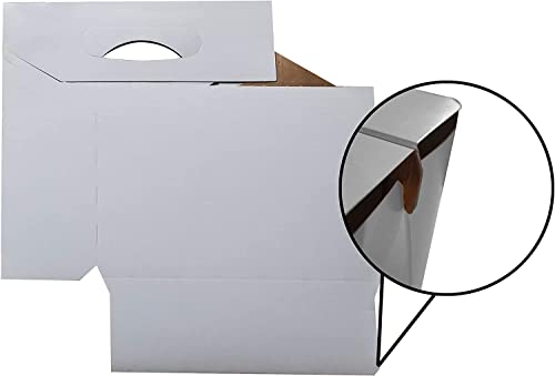 ICE N COLD 6pk Cardboard Carrier (White, 150ct) | Holds 6pk 12oz Bottles | FAST SAME DAY SHIPPING