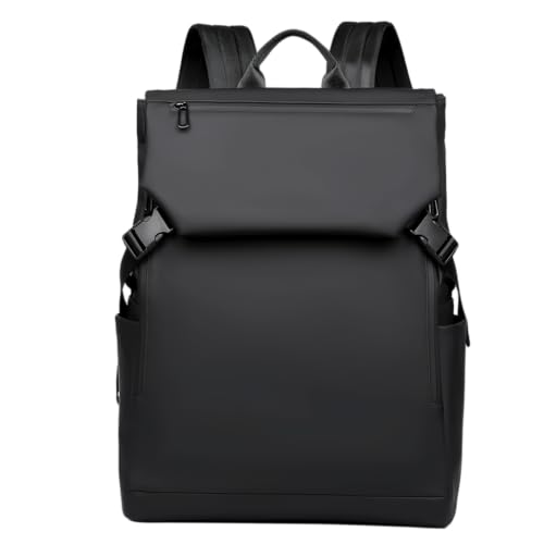 Men's Modern Professional Laptop Backpack, Black - color: Black