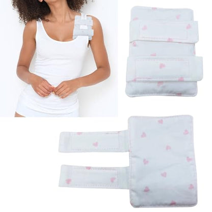 Bra Strap Pad Protector for Chest Port Pacemaker Pillow Post Surgery Bra Strap Cushion for Chest Heart Support Chemo Port Pillow for Bra Strap, 2PCS