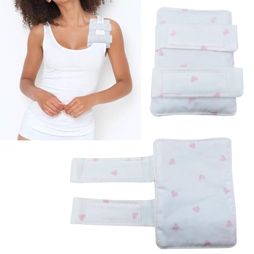 Bra Strap Pad Protector for Chest Port Pacemaker Pillow Post Surgery Bra Strap Cushion for Chest Heart Support Chemo Port Pillow for Bra Strap, 2PCS