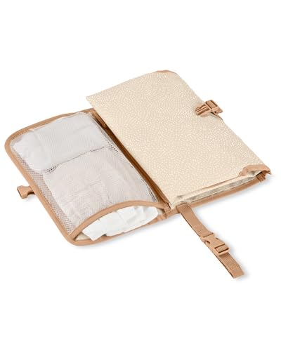 Skip Hop Portable Baby Changing Pad, Pronto, Beige Swirl Dot - color: Beige Swirl Dot