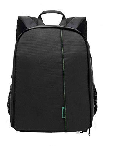 Elonglin Camera Backpack Waterproof Bag Compact Camera Cases for DSLR/SLR and Accessories (Black 1) - color: Green Liner