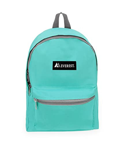 Everest 1045K Basic Backpack, 15", Aqua Blue - color: Aqua Blue