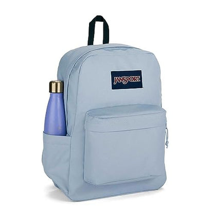 JanSport SuperBreak Plus Backpack with Padded 15-inch Laptop Sleeve and Integrated Bottle Pocket - Spacious and Durable Daypack for Work and Travel - Blue Dusk - color: Blue Dusk