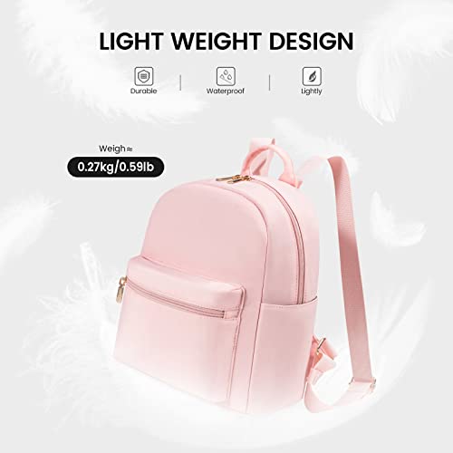 LOVEVOOK Backpack for Women Light Weight Waterproof Backpack Purses Daily Backpack… | Light Weight - color: Light Pink