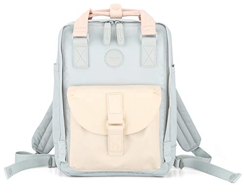 Himawari School Waterproof Backpack 14.9 inch College Vintage Travel Bag for Women and Men,14 inch Laptop for Student (HIM 200-02#)