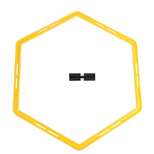 Hex Speed Rings, Workout Ladder Obstacle Rings Hexagonal Speed and Rings for Basketball Football Speed Training