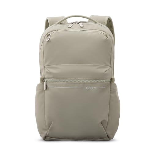 Samsonite Better Than Basic Backpack - Dedicated Laptop Compartment, Quick Stash Front Pockets and Lightweight Breathable Airmesh - Limestone Grey - color: Limestone Grey