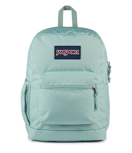 JanSport Cross Town Plus Backpack - Large Main Compartment, Side Water Bottle Pocket, 15-Inch Padded Laptop Sleeve - Faded Sage - color: Faded Sage