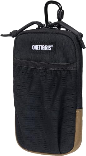 ONETIGRIS Cell Phone Pouch, Molle Holster Holder for Men Belt, for iPhone 17 Pro Max/Air/17/16/15/14 /13/12/11/X/XR/XS/8 Plus/7/6, for Galaxy S25 Ultra/s25/S24 /S23/S22/S21 - color: Black