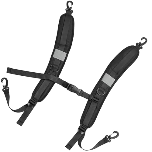 Adjustable Backpack Straps, Backpack Replacement Shoulder Padded Strap with Plastic Clips for Backpack Dry Bag Camping Sprayer Multi-Purpose Use
