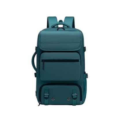 Travel BackpackWaterResistant Large LaptopBackpack with Shoe CompartmentMulti-Pocket Carry On Backpack for Business Work Trip - color: Blue