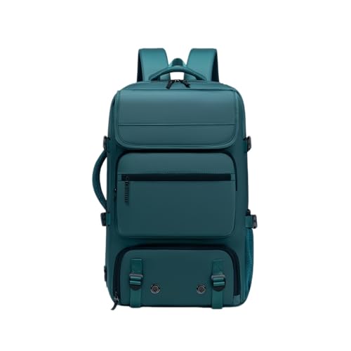 Travel BackpackWaterResistant Large LaptopBackpack with Shoe CompartmentMulti-Pocket Carry On Backpack for Business Work Trip - color: Blue