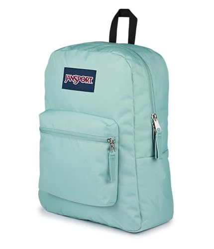JanSport Cross Town Backpack - Simple Bag for Everyone with 1 Main Compartment, Front Utility Pocket - Premium Class Accessories - Faded Sage - color: Faded Sage