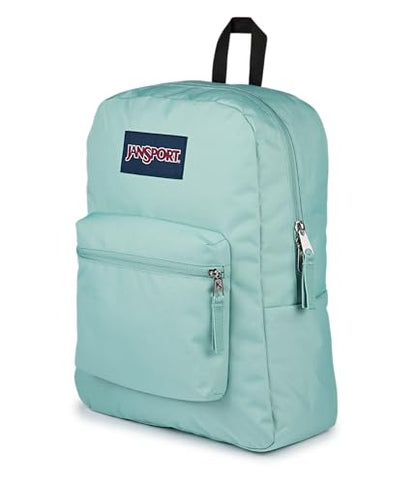 JanSport Cross Town Backpack - Simple Bag for Everyone with 1 Main Compartment, Front Utility Pocket - Premium Class Accessories - Faded Sage - color: Faded Sage