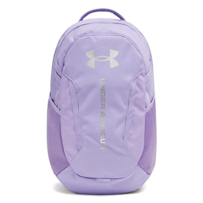 Under Armour Unisex Hustle 6.0 Backpack, (538) Transparent/Transparent/Metallic Silver, One Size Fits Most - color: (538) Transparent / Transparent / Metallic Silver, size: One Size