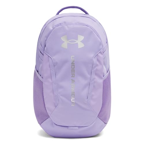 Under Armour Unisex Hustle 6.0 Backpack, (538) Transparent/Transparent/Metallic Silver, One Size Fits Most - color: (538) Transparent / Transparent / Metallic Silver, size: One Size
