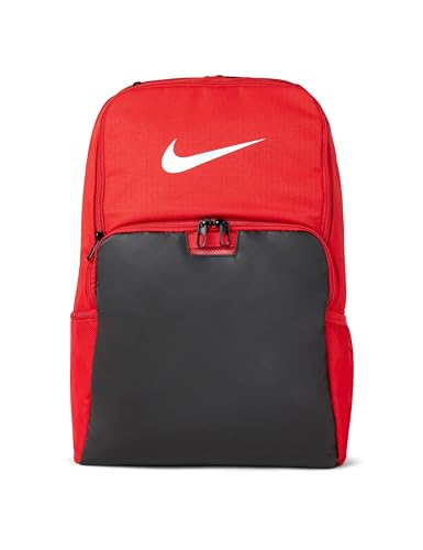 Nike Unisex Adult Gameday Brasilia 9.5 Training Backpack (24L or 30L) | Mens and Womens - color: University Red/Black/White, size: X-Large