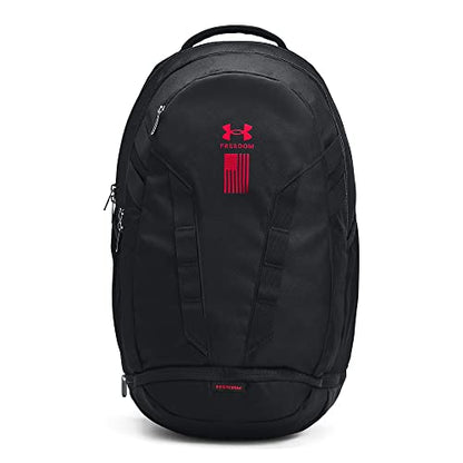 Under Armour Unisex Hustle 5.0 Backpack - color: (017) Black / Black / Red