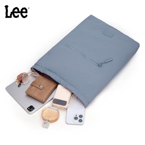 Montana West Lee Drawstring Backpack Bag Lightweight Small Gym Swim Beach Bag Water Resistant Sports Sackpack for Men Women, LEE48-002JN - color: Jean