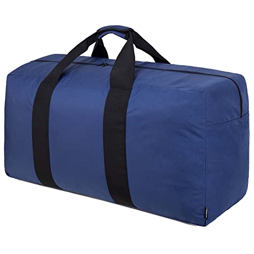 Vorspack Extra Large Duffle Bag for Travel - 100L Duffel Bag for Men Gear Bag for Storage Foldable Weekender Bag for Overnight Camping - Blue - color: Blue, size: 100 l