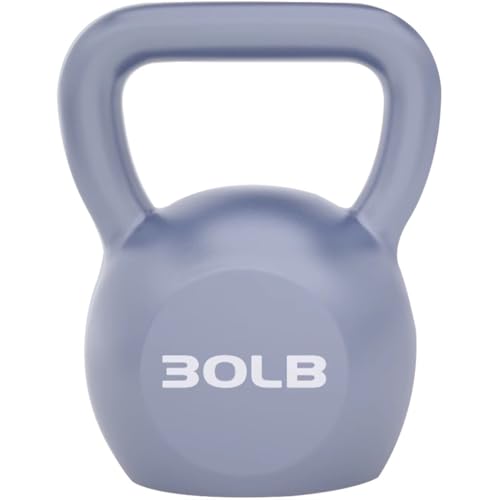 Kettlebell Weights Women's Fitness Shaping Kettle Bells, Gym Strength Training Dumbbell, Swing/Deadlift/Squat, Protect The Floor(Gray-30LB) - color: Gray-30lb