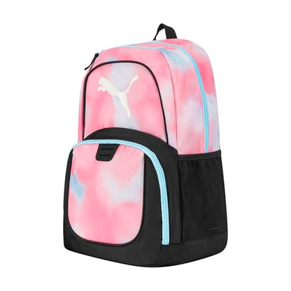 PUMA unisex-adult Contender Backpack with Laptop Sleeve, Item Organizer & Media Pocket - color: Pink Marshmallow/Blue Glow