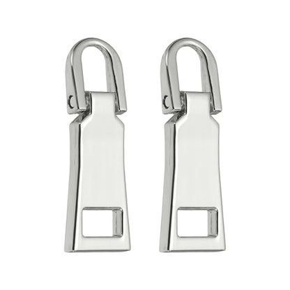 uxcell 2Pcs Zipper Pull Replacement, Detachable Metal Zipper Handle Mend Fixer Tab Repair for Luggage Suitcase Backpack Jacket Bags Boots Coat Handbags, White Gold - color: White Gold